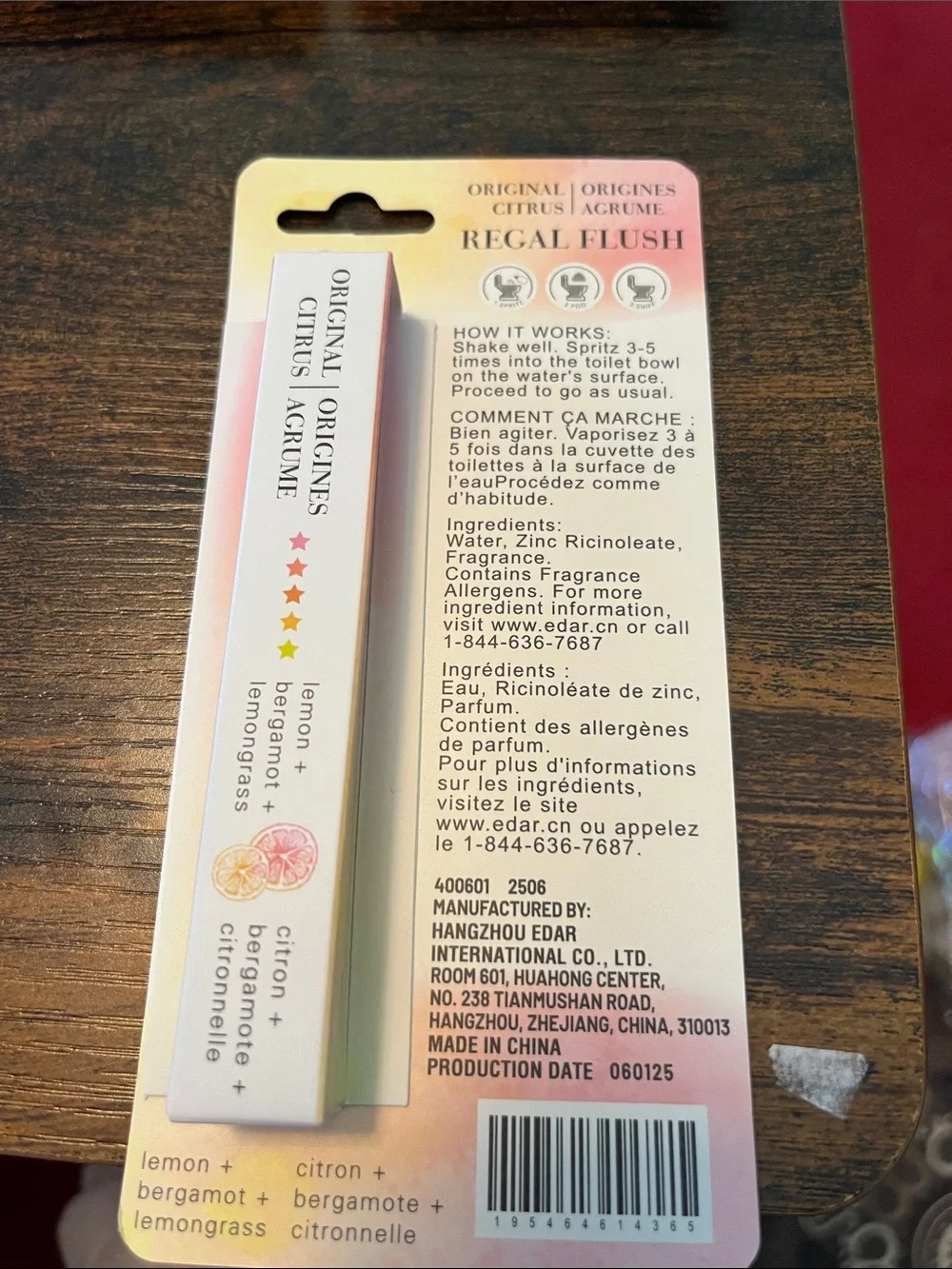 Original Citrus Toilet Spray – Pink